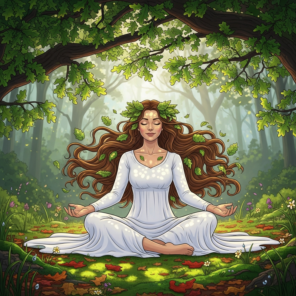 Green of a Serene Forest